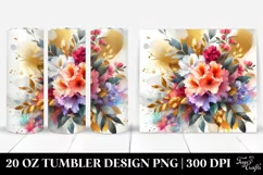 Vibrant Bouquet with Rhododendron | 20 oz Tumbler Product Image 1
