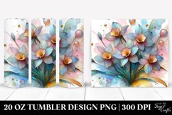 Abstract Glossy Narcissus Tumbler Design | 20 oz Tumbler Product Image 1