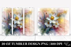 Abstract Glossy Narcissus Tumbler Design | 20 oz Tumbler Product Image 1