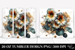 Abstract Shiny Nasturtium | 20 oz Tumbler Product Image 1