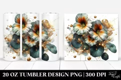 Abstract Shiny Nasturtium | 20 oz Tumbler Product Image 1