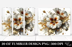 Abstract Shiny Nasturtium | 20 oz Tumbler Product Image 1