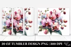 Colorful Glossy Orchid 20 Oz Tumbler Product Image 1