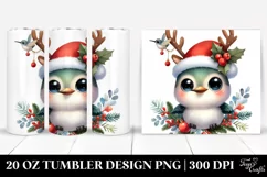 Expressive Baby Hummingbird with Reindeer Horns Product Image 1
