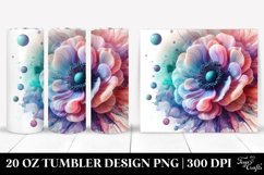 Vibrant Anemone Tumbler Design | 20 oz Tumbler Product Image 1