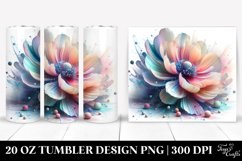 Vibrant Anemone Tumbler Design | 20 oz Tumbler Product Image 1