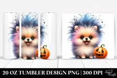 Expressive Pomeranian with Crazy Haircut PNG Product Image 1