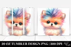 Expressive Pomeranian with Crazy Haircut PNG Product Image 1