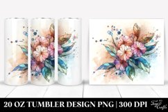 Abstract Wooden Stained Impatiens, Transparent 20 Oz Product Image 1