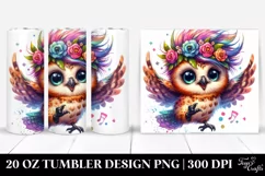 Baby Owl Jumping | 20 oz Tumbler Product Image 1