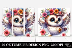 Baby Owl Jumping | 20 oz Tumbler Product Image 1