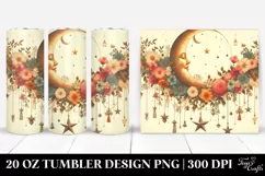 colorful,moon with Stars | 20 oz Tumbler Product Image 1