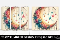 colorful,moon with Stars | 20 oz Tumbler Product Image 1