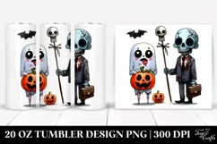 Simple Funny Halloween Clipart, Undead 20 Oz Tumbler Product Image 1