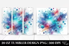 Colorful Purple Watercolor Background | 20 oz Tumbler Product Image 1