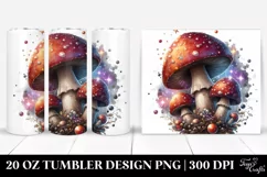 Detailed Shiny Mushroom Tumbler Product Image 1