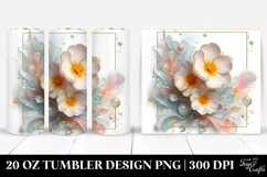 Glossy Primrose with Pastel Finish, High-Res 20 Oz Tumbler Product Image 1