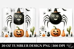 Simple Funny Halloween Clipart, Spider 20 Oz Tumbler Product Image 1