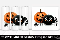 Simple Funny Halloween Clipart, Spider 20 Oz Tumbler Product Image 1