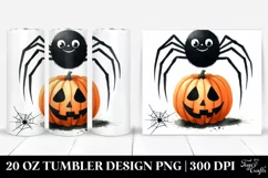 Simple Funny Halloween Clipart, Spider 20 Oz Tumbler Product Image 1