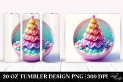 Vibrant Martzipan Christmas Tree Clipart, 20 Oz Tumbler Product Image 1