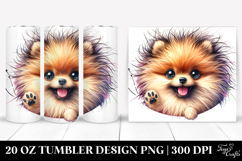 Cute Pomeranian, 20 Oz Tumbler Product Image 1