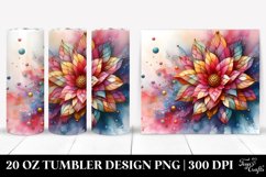 Abstract Vibrant Gerbera Tumbler Product Image 1
