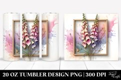 Abstract Pastel Foxglove Tumbler Product Image 1