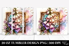 Abstract Pastel Foxglove Tumbler Product Image 1