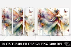 Watercolor Vibrant Fairy Dancing Dressed | 20 oz Tumbler Product Image 1