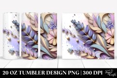 Wooden Stained Lavender Tumbler | 20 oz Tumbler Product Image 1