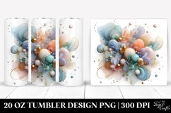 Abstract Cosmos with Golden Insertions, Transparent 20 Oz Product Image 1