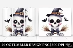 Funny Halloween Skull 20 Oz Tumbler Product Image 1