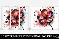 20 Oz Tumbler Sublimation | Cherry Blossom Watercolor Product Image 1