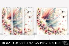20 Oz Tumbler Sublimation | Fairy Tumbling in Spring Wind Product Image 1