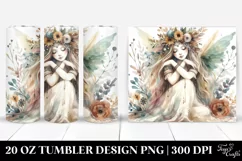 Washed Watercolor Boho Fairy | 20 oz Tumbler Product Image 1