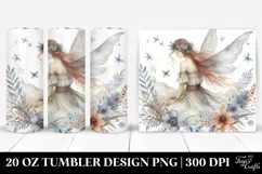 Watercolor Washed Boho Fairy | 20 oz Tumbler Product Image 1