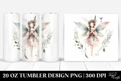 Watercolor Washed Boho Fairy | 20 oz Tumbler Product Image 1