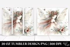 Watercolor Washed Boho Fairy | 20 oz Tumbler Product Image 1