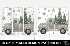 Truck with Christmas Trees Clipart, Transparent 20 Oz Product Image 1