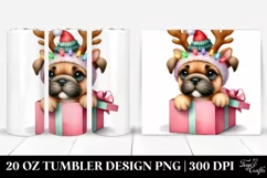 Enthusiastic Bullmastiff with Crazy Haircut Sublimation PNG Product Image 1