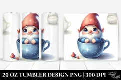 Colorful Small Smiling Gnome | 20 Oz Tumbler Product Image 1