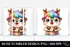 Otter with Reindeer Horns, PNG Product Image 1
