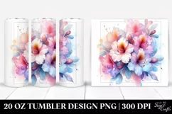 Pastel Rhododendron with Finish, 20 Oz Tumbler Product Image 1