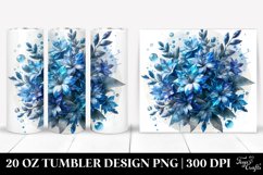 Detailed Glossy Lobelia Made of Material | 20 Oz Tumbler Product Image 1