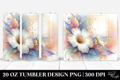 Shiny Morning Glory Retro 20 Oz Tumbler Product Image 1