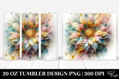 Sunflower with Golden Insertions | 20 oz Tumbler Product Image 1