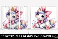 20 Oz Tumbler Sublimation | Baby Unicorn in Style Product Image 1