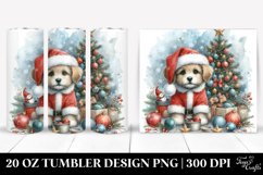 Cute Christmas Dog Clipart 20 Oz Tumbler Product Image 1