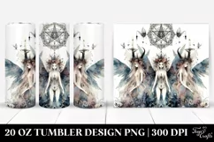Boho Evil Fairy Floral 20 oz Tumbler Product Image 1